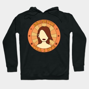 Brunette Dark Black Hair Color Hair Style Dye Barber Hoodie